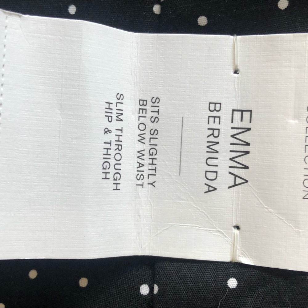 Liz Claiborne Bermuda Emma Shorts Black White Polka Dot New NWT Size 18 - Picture 7 of 9